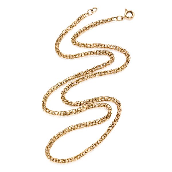 Gold long necklace  - Auction GIOIELLI OROLOGI E LUXURY GOODS - Faraone Casa d'Aste