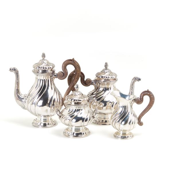 Silver tea and coffee set  - Auction GIOIELLI OROLOGI E LUXURY GOODS - Faraone Casa d'Aste