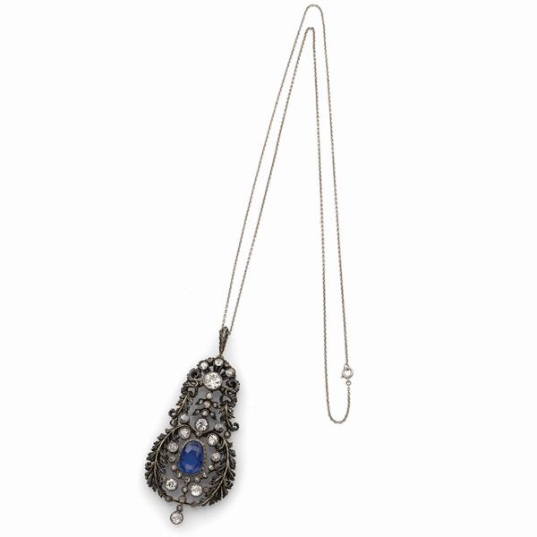 Pendente in argento e oro  - Asta Gioielli e orologi del XX secolo - Faraone Casa d'Aste