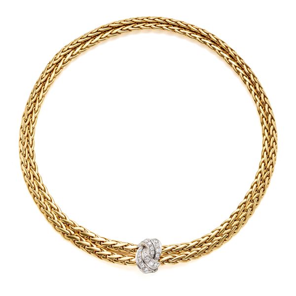 Pomellato : Collier Pomellato in oro con diamanti  - Asta GIOIELLI, OROLOGI E LUXURY GOODS - Faraone Casa d'Aste