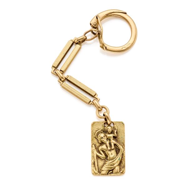 Gold key ring  - Auction GIOIELLI OROLOGI E LUXURY GOODS - Faraone Casa d'Aste