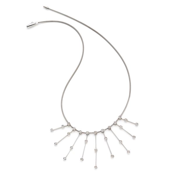 collana in oro e diamanti