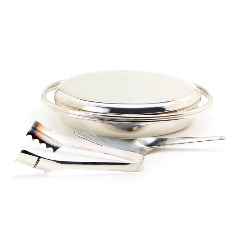 Lotto in metallo argentato