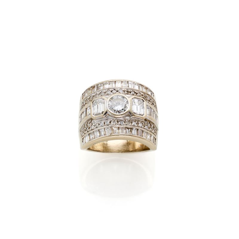 Anello Fasano in oro con diamanti