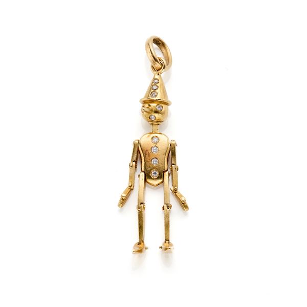 Pendente Pinocchio in oro