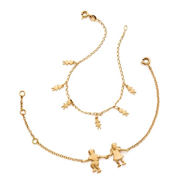 Due bracciali in oro