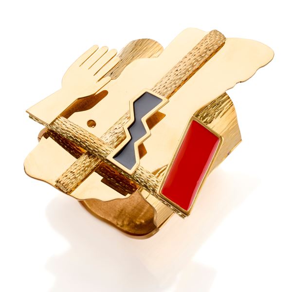 Mimmo Paladino bracelet for Cleto Munari  - Auction GIOIELLI OROLOGI E LUXURY GOODS - Faraone Casa d'Aste
