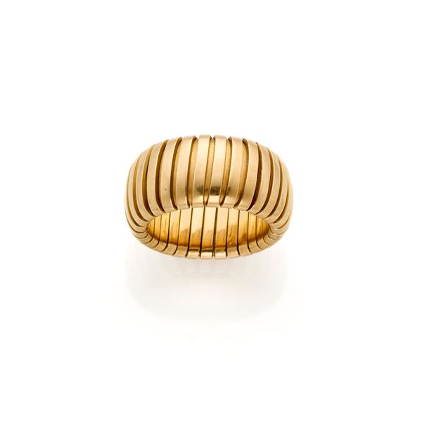 Anello Bulgari tubogas  - Asta GIOIELLI, OROLOGI E LUXURY GOODS - Faraone Casa d'Aste