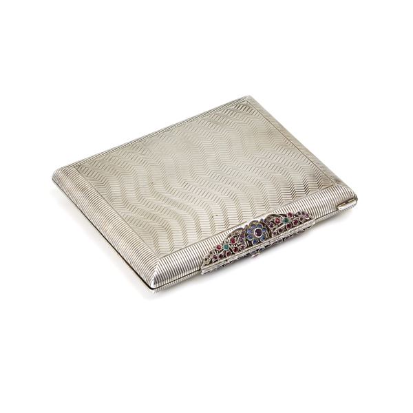 Minaudière in argento e gemme  - Asta GIOIELLI, OROLOGI E LUXURY GOODS - Faraone Casa d'Aste