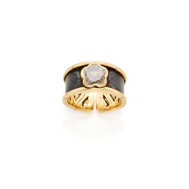 Anello Marina B in oro con diamante