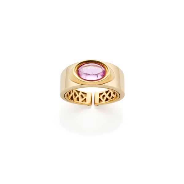 Marina B gold ring with tourmaline 