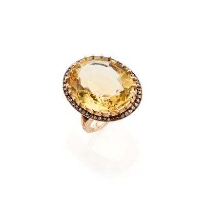 Anello in Oro con Quarzo