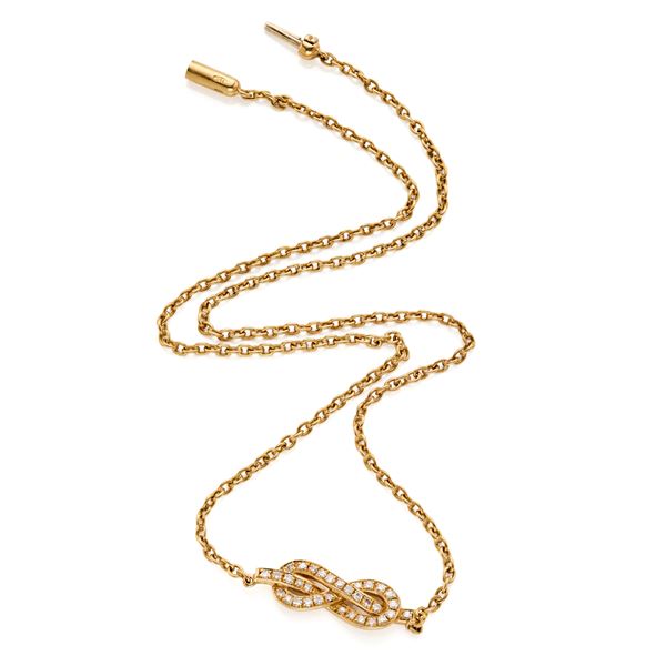 Gold and diamond necklace  - Auction GIOIELLI OROLOGI E LUXURY GOODS - Faraone Casa d'Aste