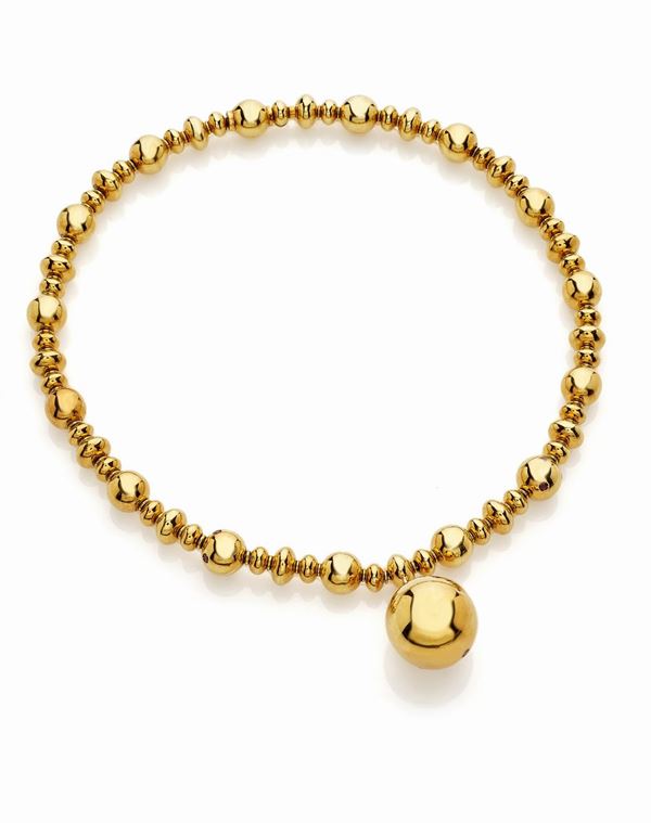 Faraone - Collana Faraone in oro giallo e piccoli rubini con astuccio