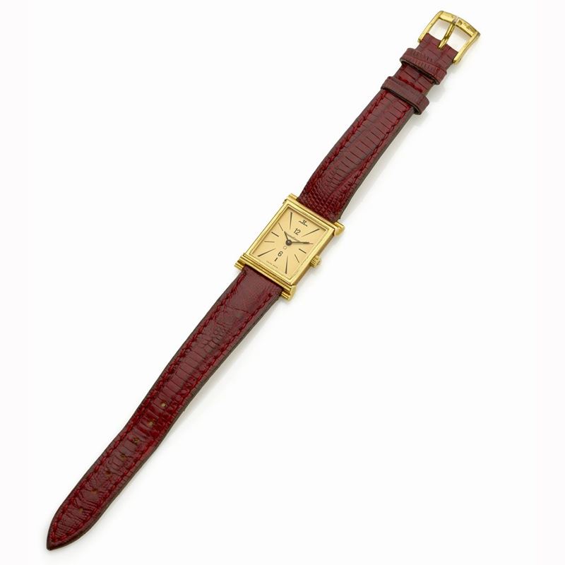 Jaeger Lecoultre - Jaeger le Coultre in Oro Giallo, Cinturino in Pelle e Scatola Originale