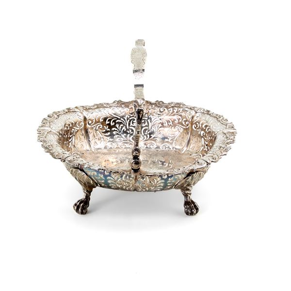 Silver basket  - Auction GIOIELLI OROLOGI E LUXURY GOODS - Faraone Casa d'Aste