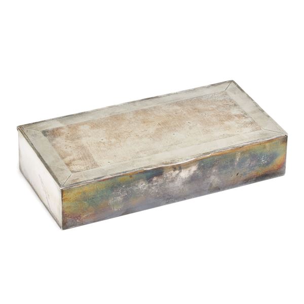 Silver box   - Auction GIOIELLI OROLOGI E LUXURY GOODS - Faraone Casa d'Aste