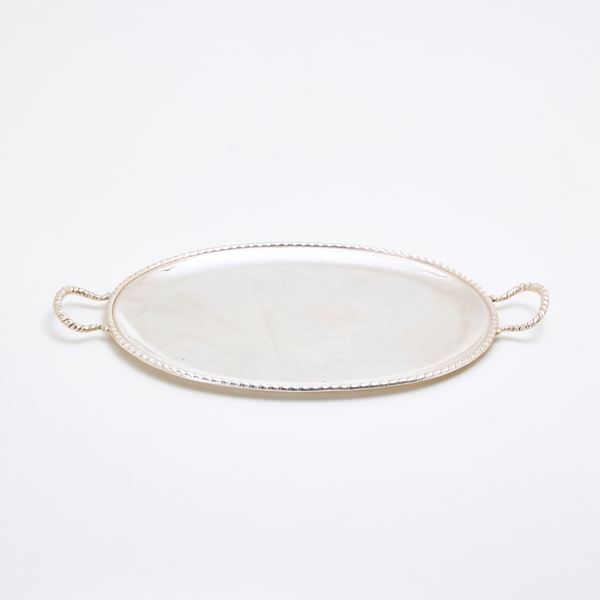 Silver tray  - Auction GIOIELLI OROLOGI E LUXURY GOODS - Faraone Casa d'Aste