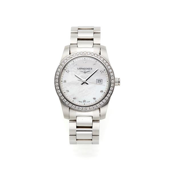 Longines : Longines Conquest Classic con diamanti  - Asta GIOIELLI, OROLOGI E LUXURY GOODS - Faraone Casa d'Aste