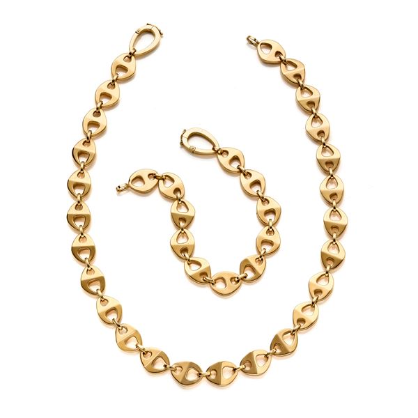 Collier e bracciale in oro