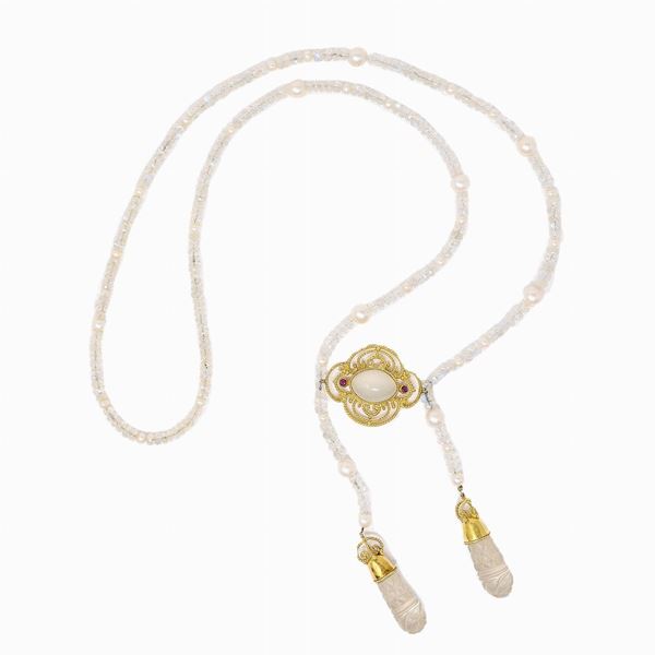 Collana oro e gemme