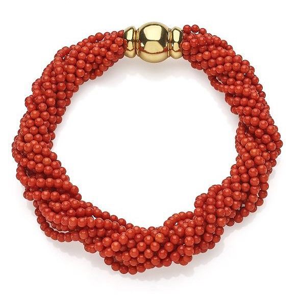 Collana corallo rosso