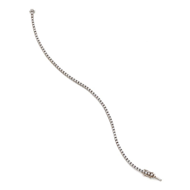 Bracciale tennis in oro e diamanti