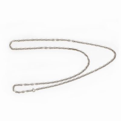 Collana Lunga in Oro Bianco