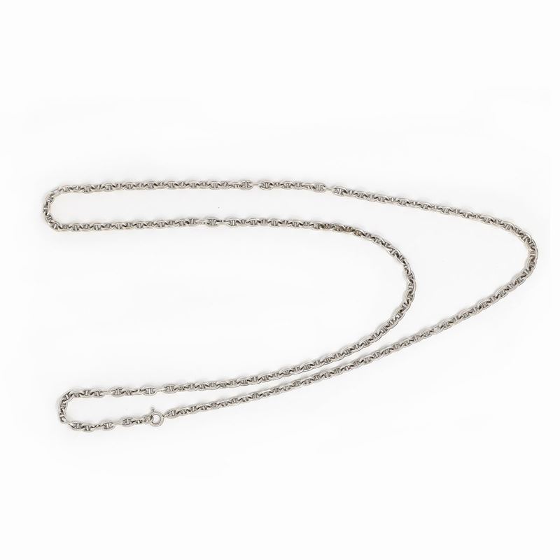 Collana Lunga in Oro Bianco