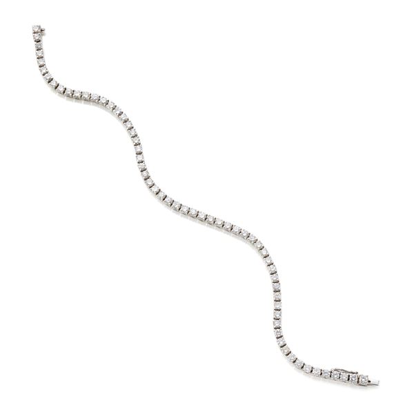 Bracciale tennis in oro e diamanti