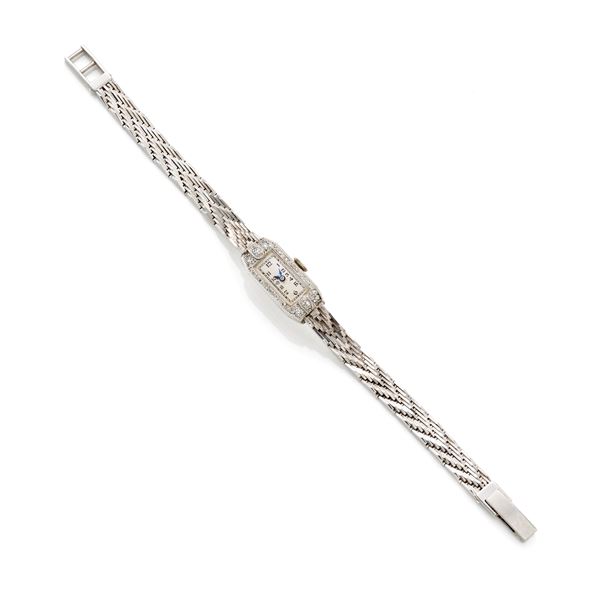 Baume &amp; Mercier : Baume & Mercier platinum and diamond wristwatch  - Auction GIOIELLI, OROLOGI E LUXURY GOODS - Faraone Casa d'Aste