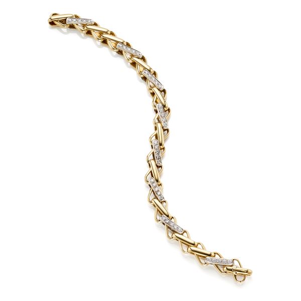 Pomellato bracelet in gold and diamonds