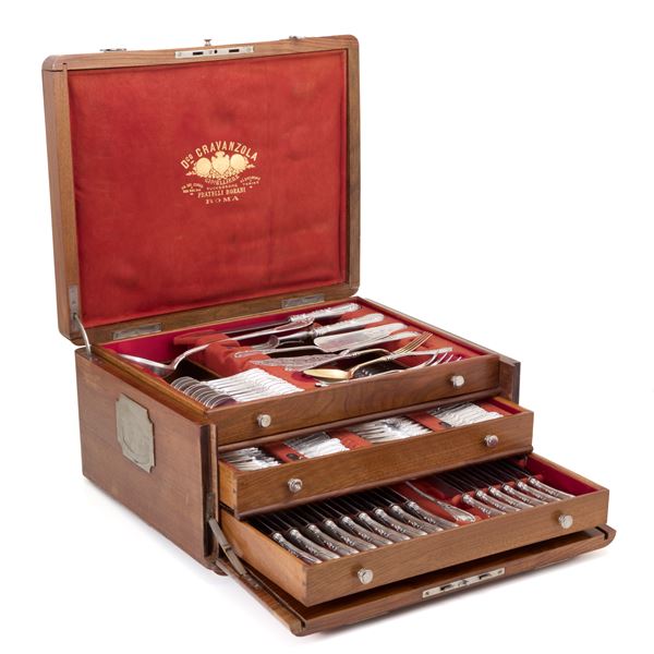 D.Cravanzola's silver cutlery service   - Auction GIOIELLI, OROLOGI E LUXURY GOODS - Faraone Casa d'Aste
