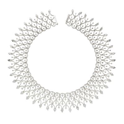 Collier in Oro Bianco e Diamanti