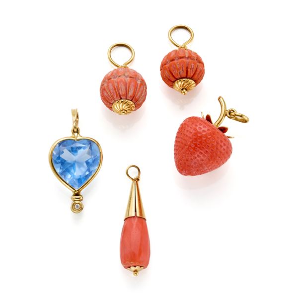 Gold pendants