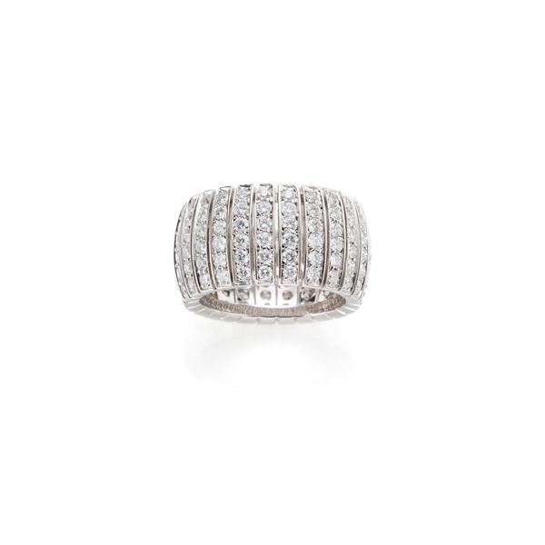 Gold and diamond ring