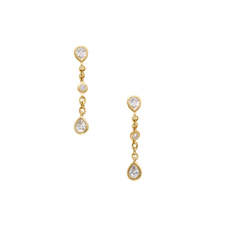 Orecchini in oro e diamanti