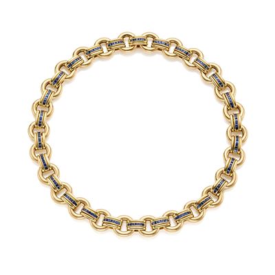 Collier Faraone Oro con Zaffiri