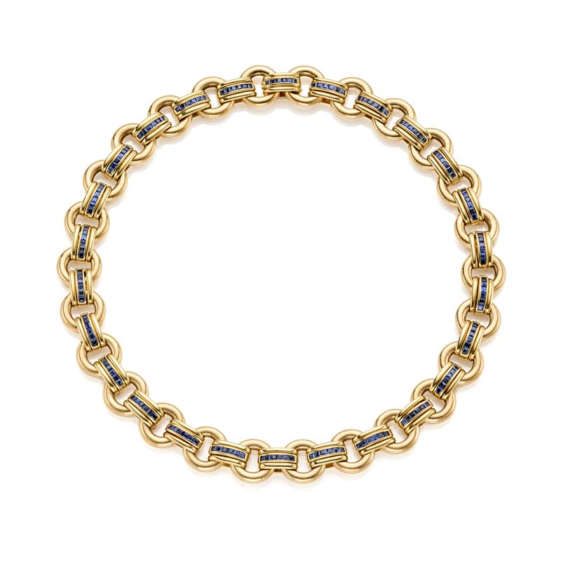 Collier Faraone Oro con Zaffiri