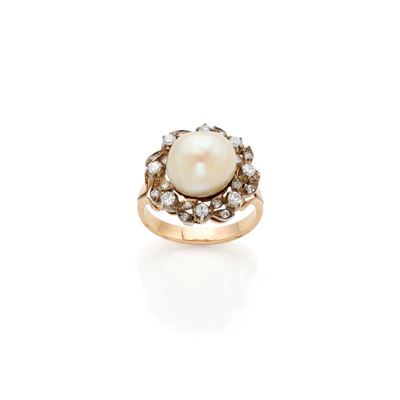 Anello con Perla Naturale