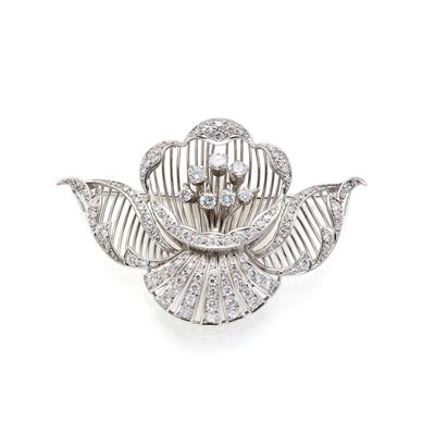 Spilla in Platino con Diamanti