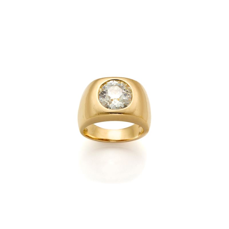 Anello in Oro con Diamante