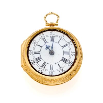 Orologio da Tasca 18kt con Incisione in Rilievo