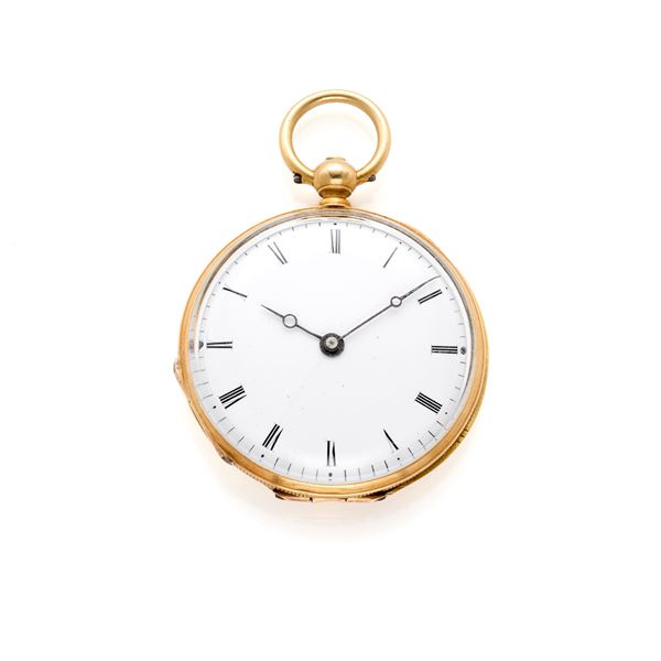 Gold pocket watch 
