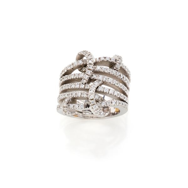 Anello Recarlo in oro e diamanti