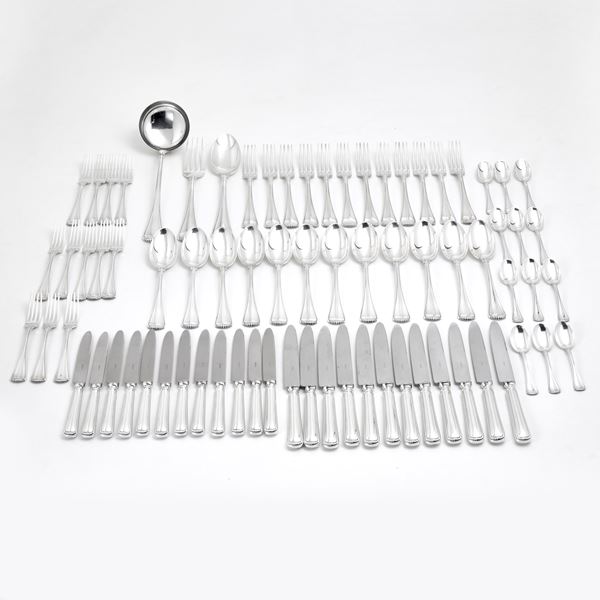 Gianmaria  Buccellati : Silver cutlery service signed Gianmaria Buccellati   - Auction GIOIELLI, OROLOGI E LUXURY GOODS - Faraone Casa d'Aste