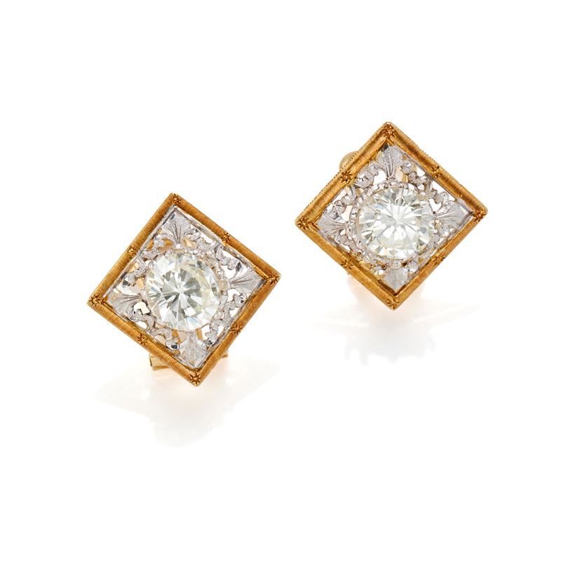Orecchini Minotto in Oro con Diamanti