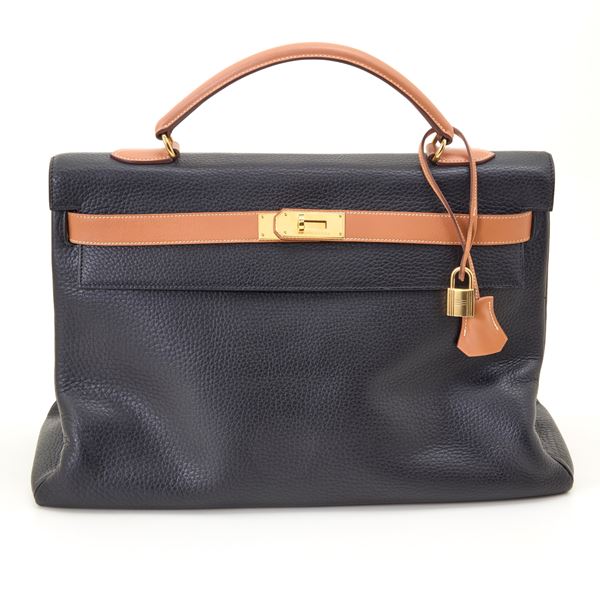 Hermès Kelly 40 Noir-Gold