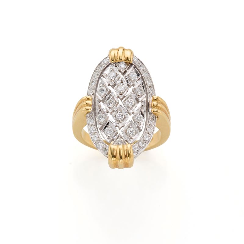 Anello in oro e diamanti