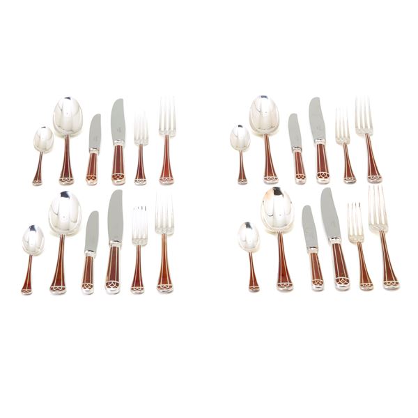  silver-plated cutlery set signed Christofle